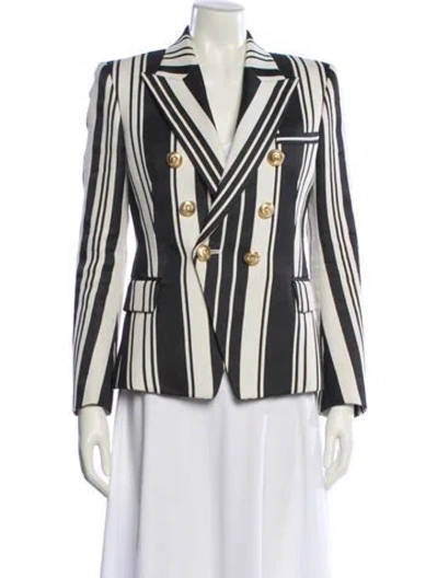 Pre-owned Balmain Striped Blazer In Multi