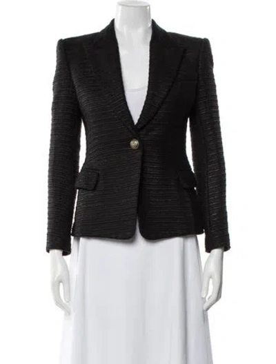 Pre-owned Balmain Striped Blazer In Multi