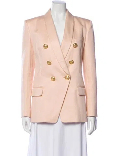 Pre-owned Balmain Striped Blazer In Neutral