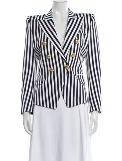 Pre-owned Balmain Striped Blazer W/ Tags In Multi