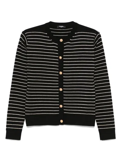 Balmain Kids' Striped Cardigan