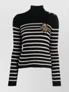 Balmain Sweaters In Black
