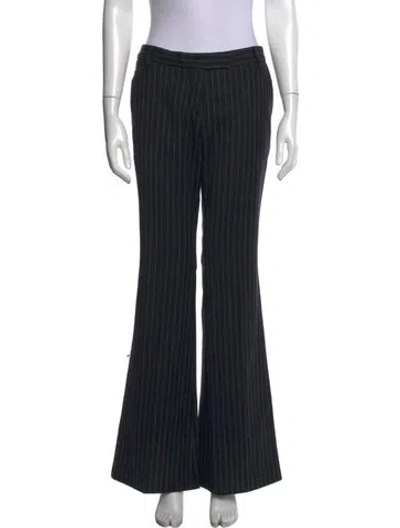 Pre-owned Balmain Striped Flared Pants W/ Tags In Grey