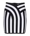 Balmain Logo Skirt In Black
