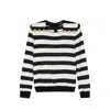 Balmain Striped Jersey Top Women In Multi