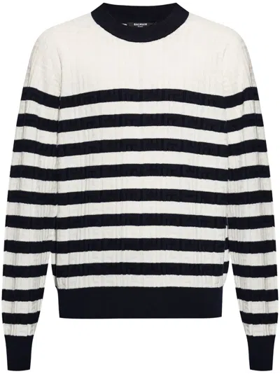 BALMAIN STRIPED JUMPER