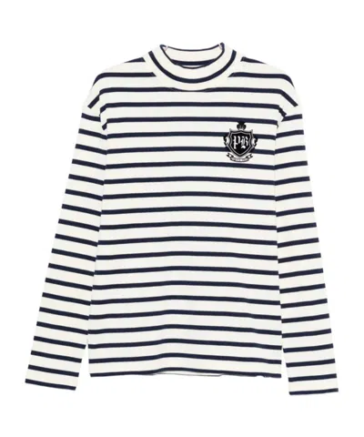 BALMAIN STRIPED LONG-SLEEVE T-SHIRT