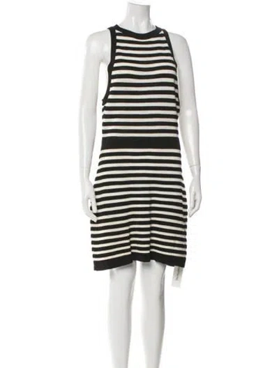 Pre-owned Balmain Striped Mini Dress In Multi