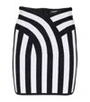 Balmain Logo Skirt In Black