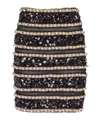 Balmain Striped Mini Skirt In Multi