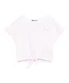 Balmain Striped T-shirt In Pink