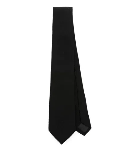 Balmain Kids' Striped Tie In Black