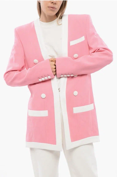 BALMAIN STRUCTURED CREPE DE CHINE JACKET