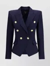 Balmain Structured Double-breasted Blazer Peak Lapels
