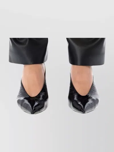 Balmain Structured High-waisted Eco Leather Trousers