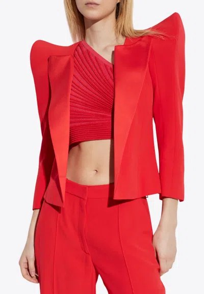 BALMAIN STRUCTURED OPEN-FRONT BLAZER
