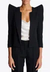 Balmain Structured Shoulders Cropped Blazer