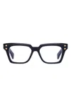 Balmain Stud Square-frame Glasses In Blue