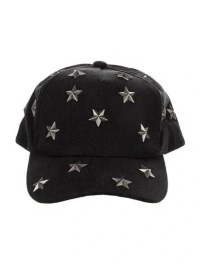 Pre-owned Balmain Studded Baseball Cap W/tags In Grey