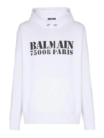 BALMAIN SUDADERA - BLANCO