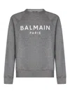 Balmain Felpa  Paris  Paris In Grey