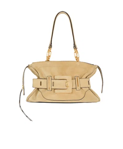 BALMAIN SUEDE ANTHEM BAG