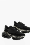 Balmain Suede B Bold Low Top Sneakers With Monogram And Air Bubble S In Multi