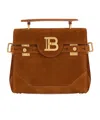 Balmain Medium Handle Bag Adjustable Strap Hardware In Brown