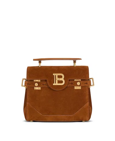 BALMAIN SUEDE B-BUZZ 23 BAG