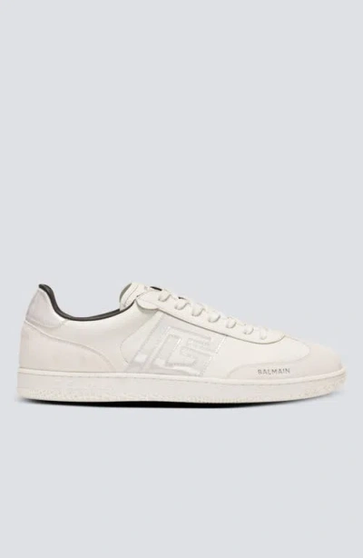 Balmain Suede  Swan Trainers