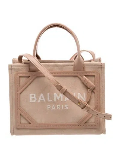 Pre-owned Balmain Suede B-army W/ Tags In Neutral