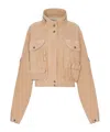 Balmain Suede Multi-pocket Utility Jacket In Brown