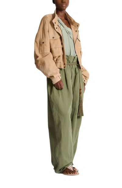 BALMAIN BALMAIN SUEDE BOMBER JACKET