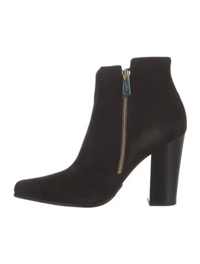 Pre-owned Balmain Suede Boots In Black
