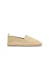 Balmain Suede Logo Espadrilles In Neutral
