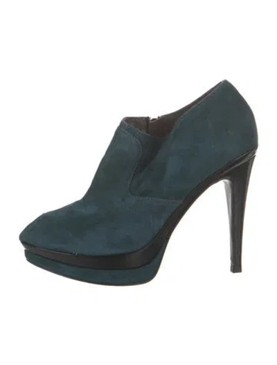 Pre-owned Balmain Suede Pumps In Blue
