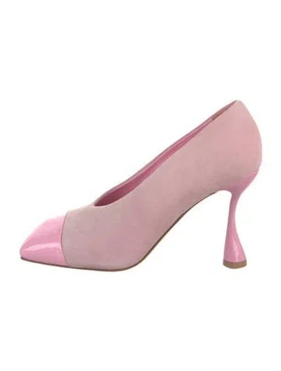 Pre-owned Balmain Suede Pumps In Pink