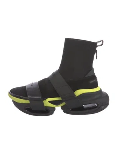 Pre-owned Balmain Suede Sock Sneakers In Multi