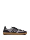 Balmain Low Top Lace Up Sneaker In Black