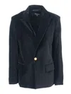 Balmain Suit Jacket In Blue
