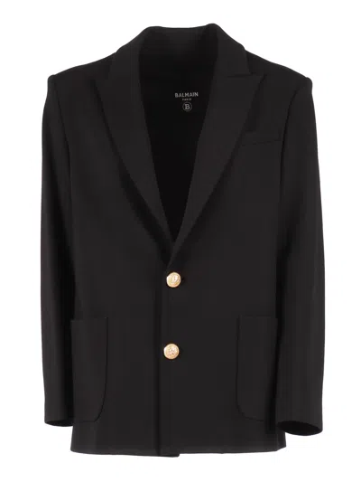 Balmain Kids'  Suit Jacket In Black