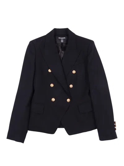 Balmain Kids'  Suit Jacket In Black