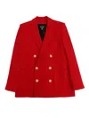 Balmain Suit Jacket In Red