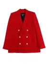 Balmain Suit Jacket In Red