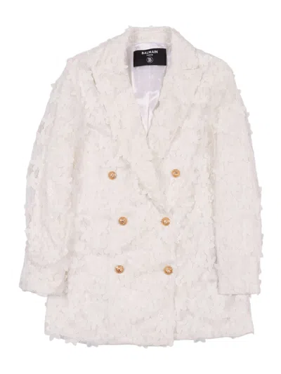 Balmain Kids'  Suit Jacket In Brown