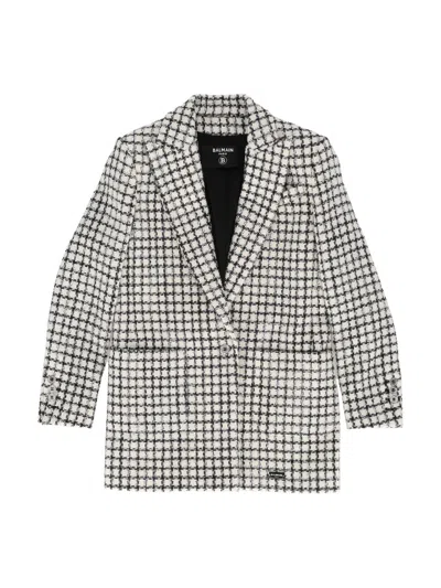 Balmain Kids'  Suit Jacket In White