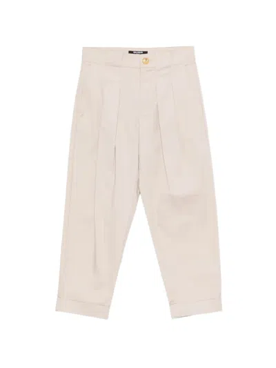 Balmain Kids' Suit Pleated Trousers In Multi