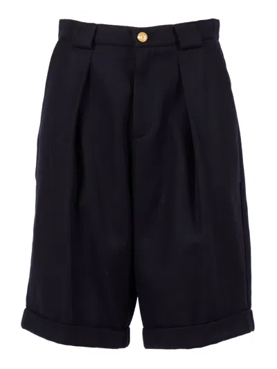 Balmain Suit Shorts In Blue