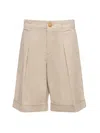 Balmain Suit Shorts In Neutral