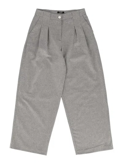 Balmain Kids'  Suit Trousers In Gray